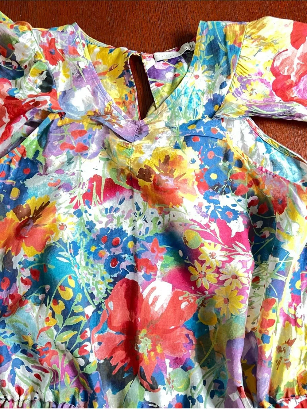 Stella McCartney Multicolor Floral Cotton Dress 14 yrs